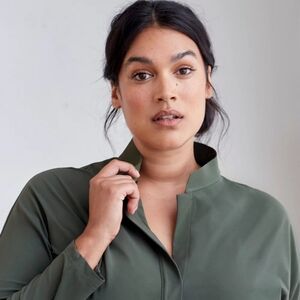 ADAY Something Borrowed Shirt Moss Colour Size XL